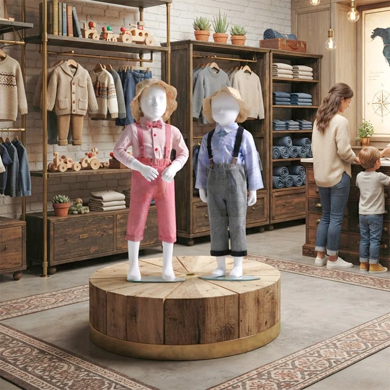 子供服の全身コーディネートを展示できる子供用マネキン｜誉PRINTING