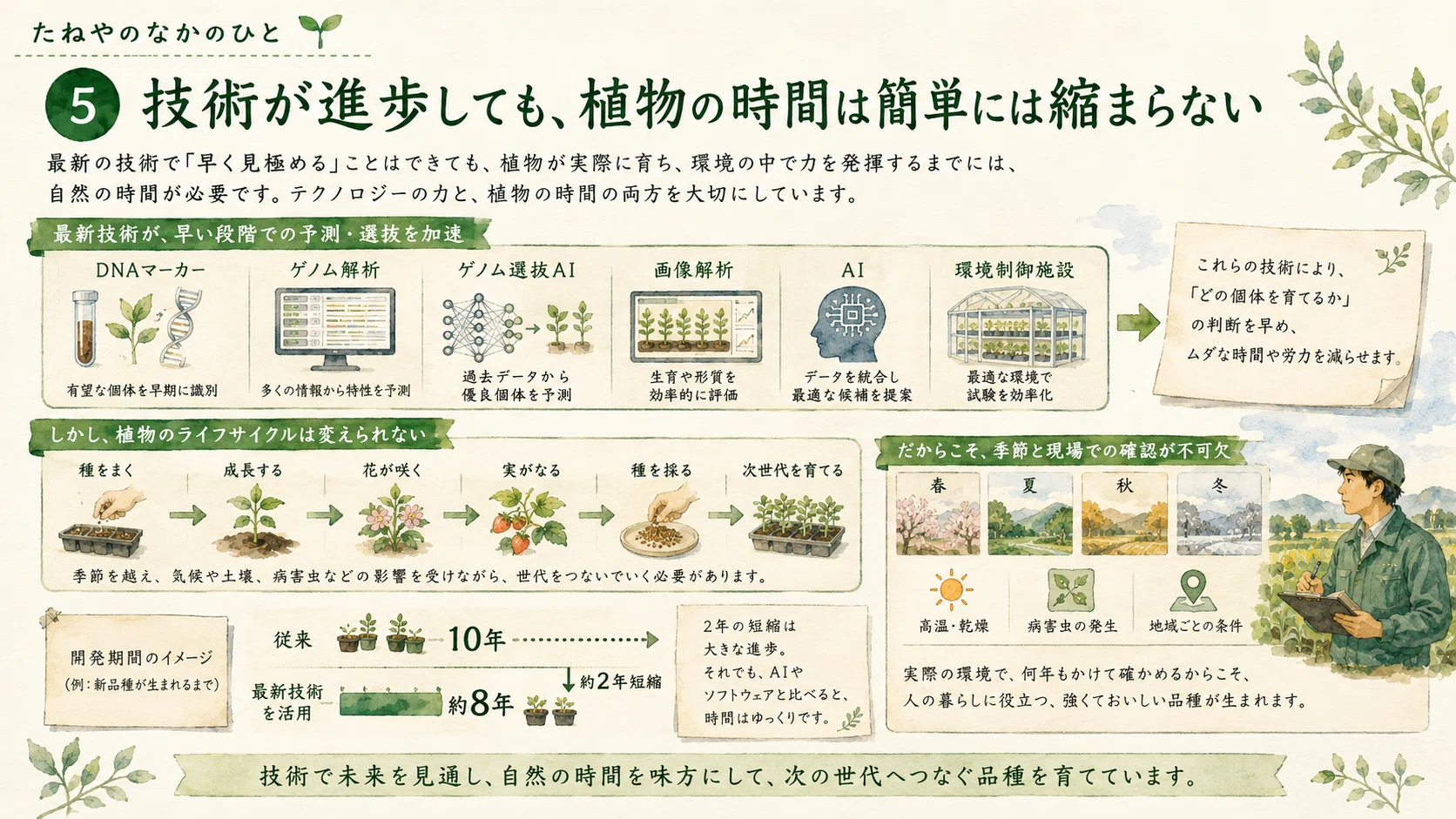 3 新品種が生まれるまでの10年。育種のリアルなスケジュール感｜たねや