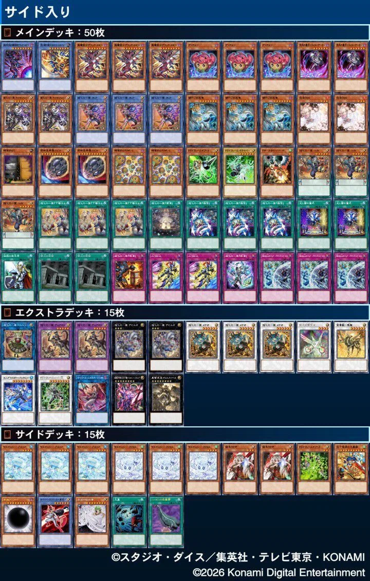 遊戯王OCG【大会用超構築‼️】道化の一座デッキ４０枚 ＥＸ&サイドデッキ１５枚 遊戯王OCG】道化の一座と光と闇の儀式の混合デッキについて｜なつめさん