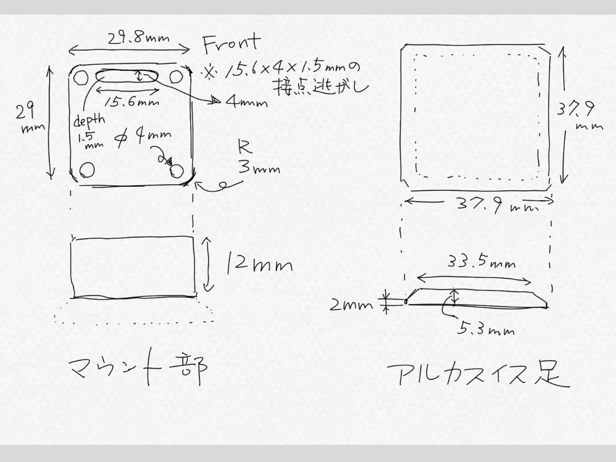 GodoxのクリップオンストロボiT32用のアルカスイスプレートタイプの
