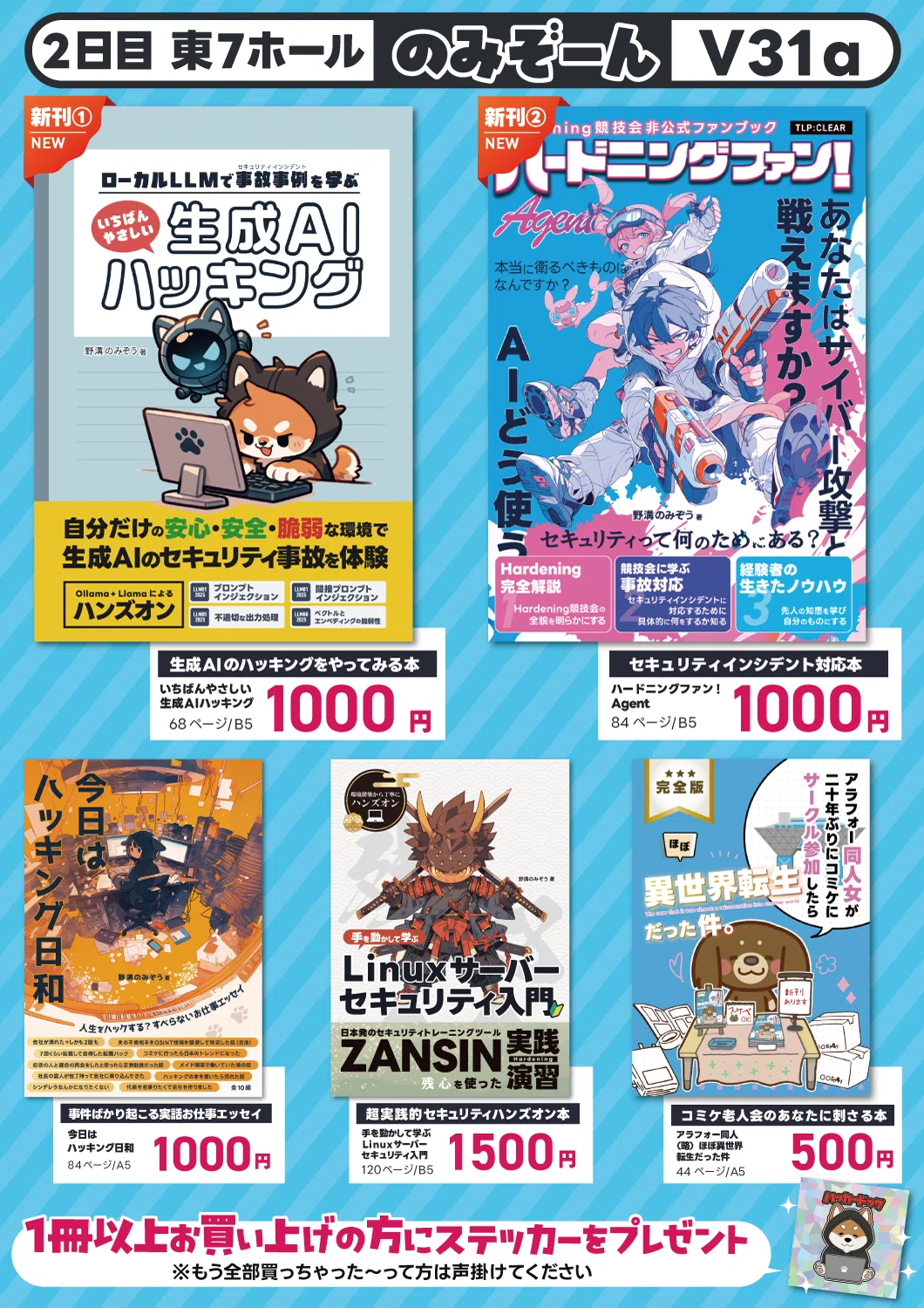 C108夏コミサークル参加記｜野溝のみぞう