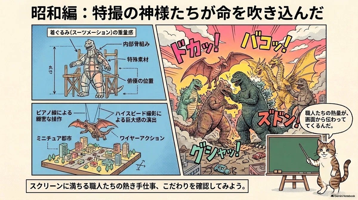昭和・平成ゴジラシリーズの考察：図解で読む！｜とみざわ
