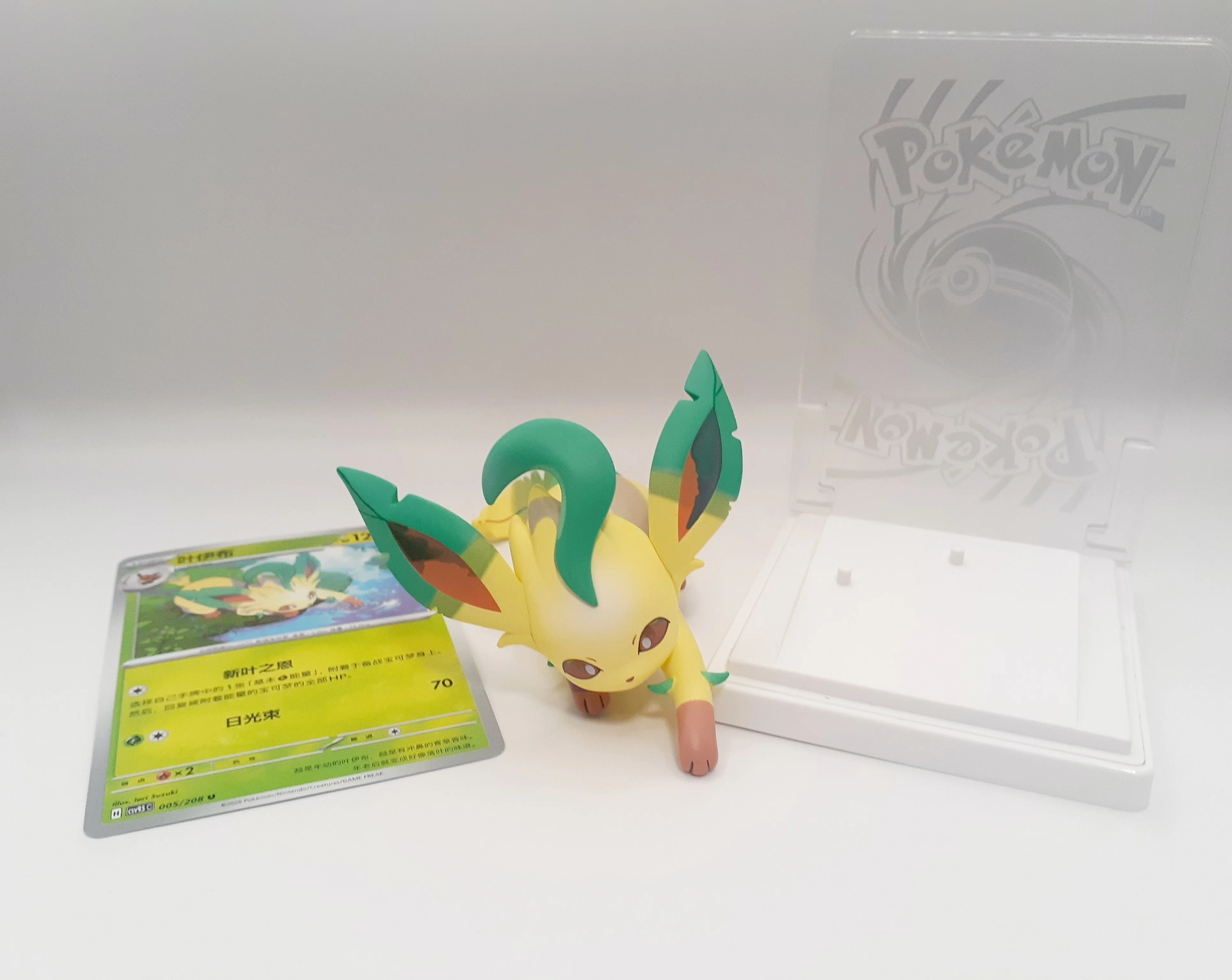 The Leafeon from the Pokémon Card Illustration Figure (Huimeng