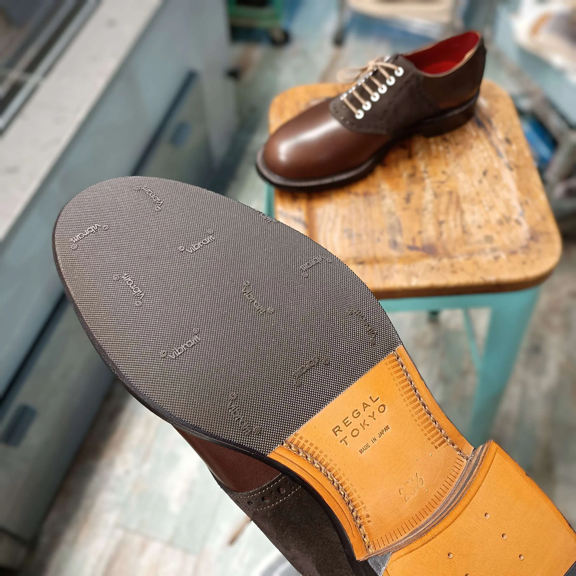 ハーフラバー/ハーフソール】REGAL TOKYO Saddle Shoesハーフラバー