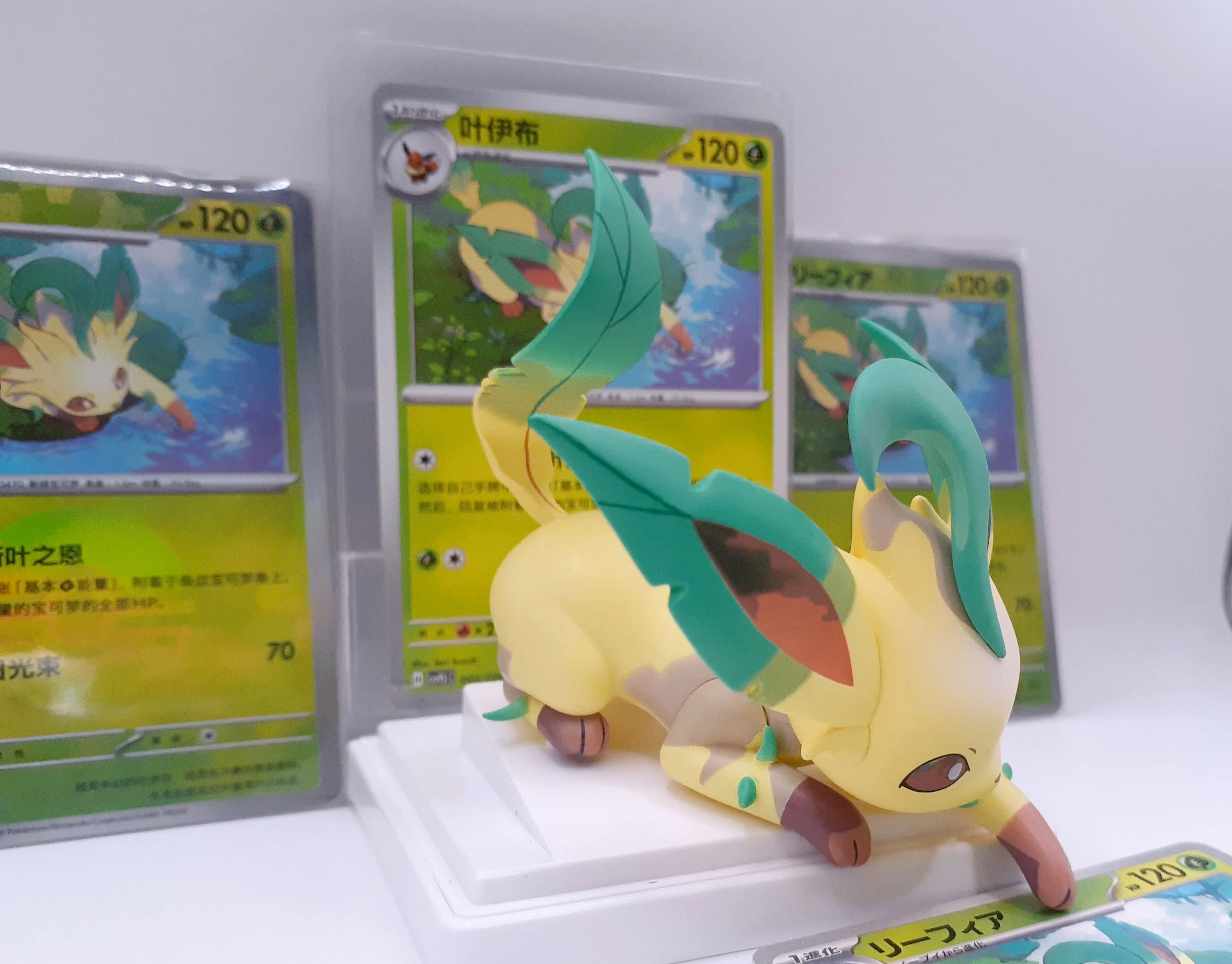 The Leafeon from the Pokémon Card Illustration Figure (Huimeng