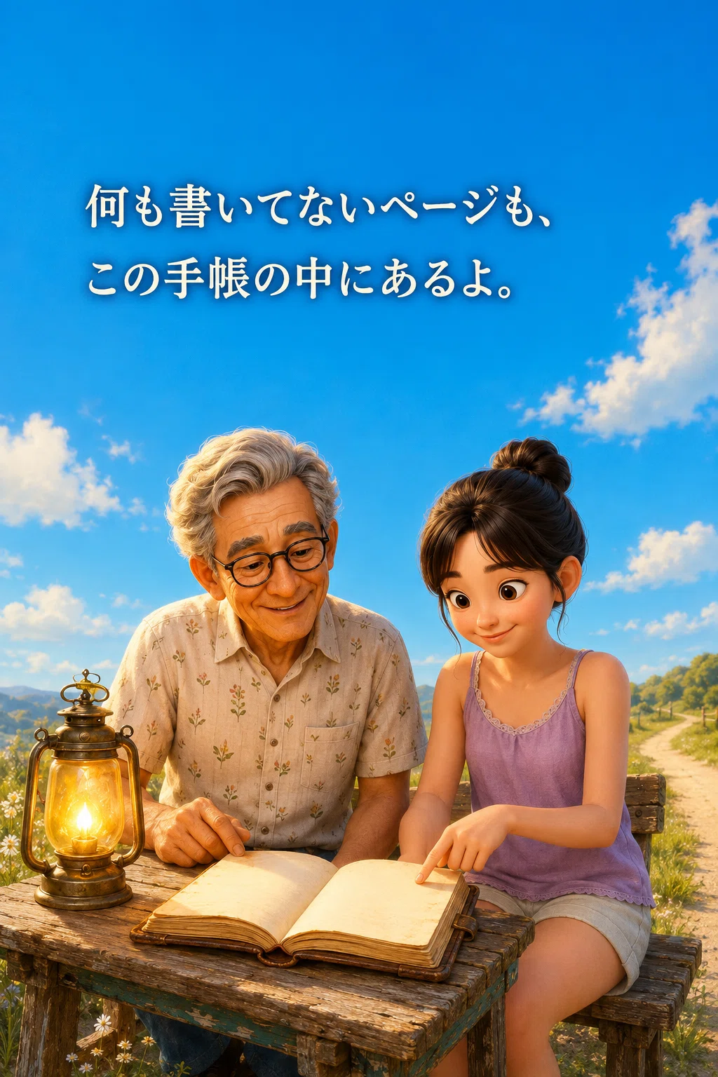 何も書いてないページも、この手帳の中にあるよ。
