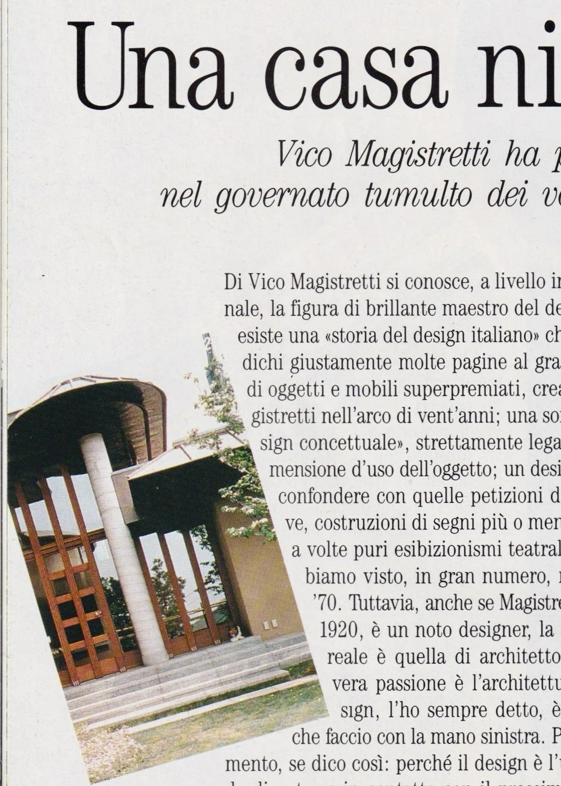 A Wonderful Reunion CASA VOGUE The Only Magistretti Architectural ...