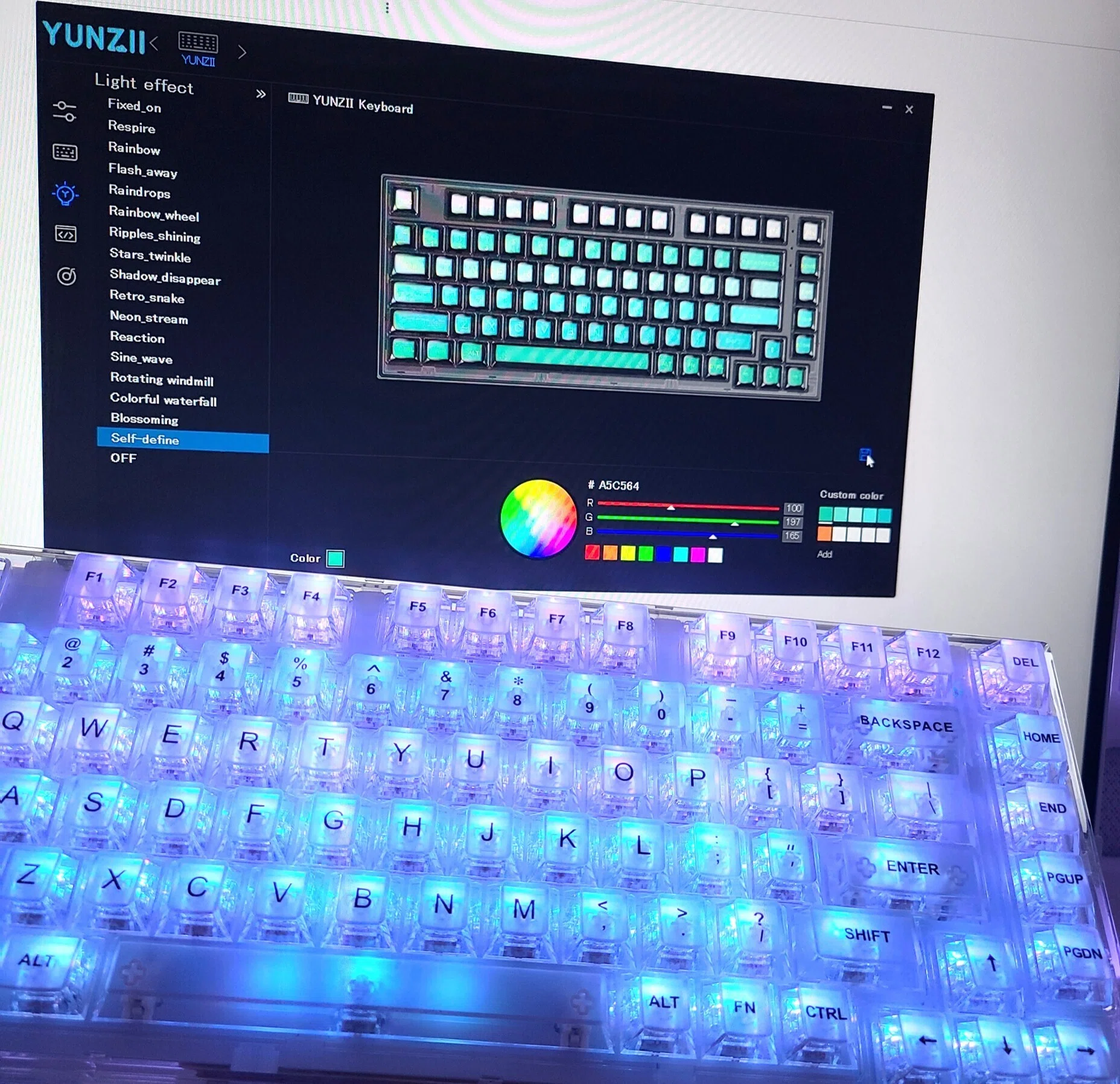 透明感最高峰のキーボードYUNZII X75 PRO＠white room｜jellyfish