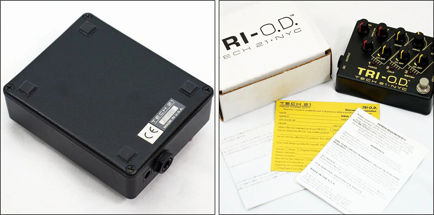特選中古品！現在では入手困難な「TECH21 TRI-O.D.」が中古で入荷