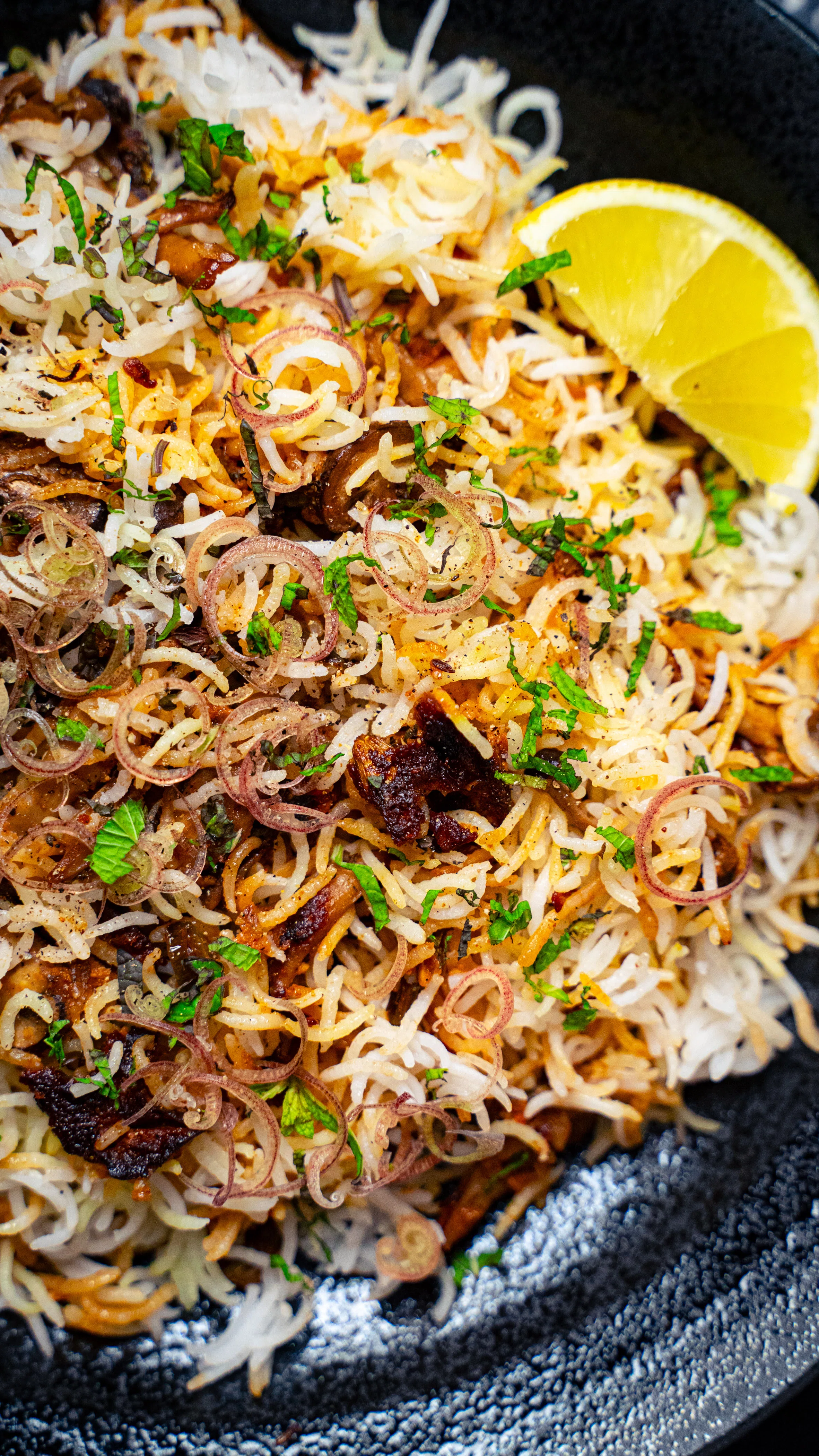 Meat-Free. 3-Mushroom Veggie Biryani｜スパイス屋 アフ郎