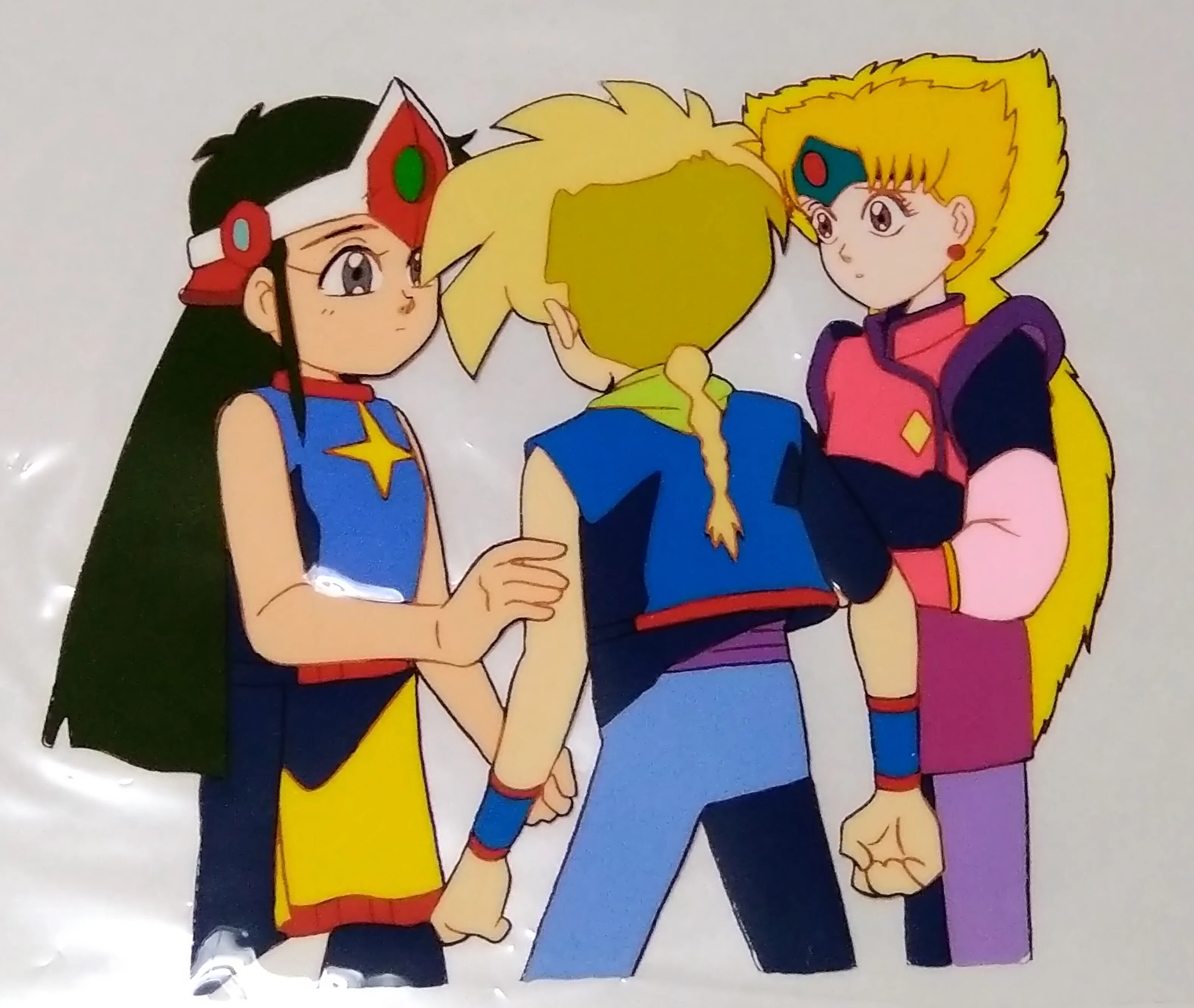アニメーションセル画 青オレンジ クイズ】このセル画、なんのアニメか