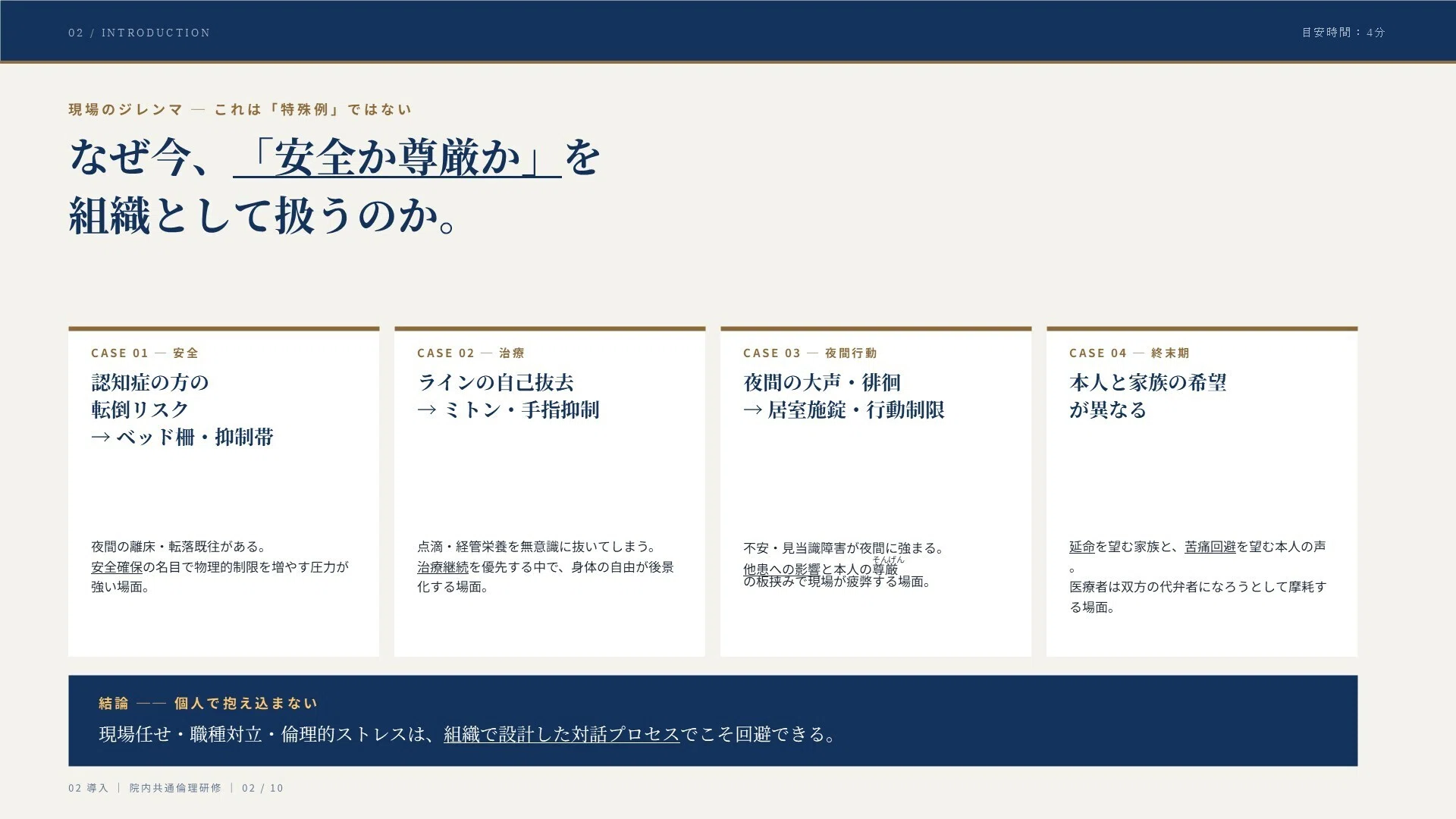 安全か尊厳か」で立ち止まる医療・介護現場へ ─ そのまま使える院内
