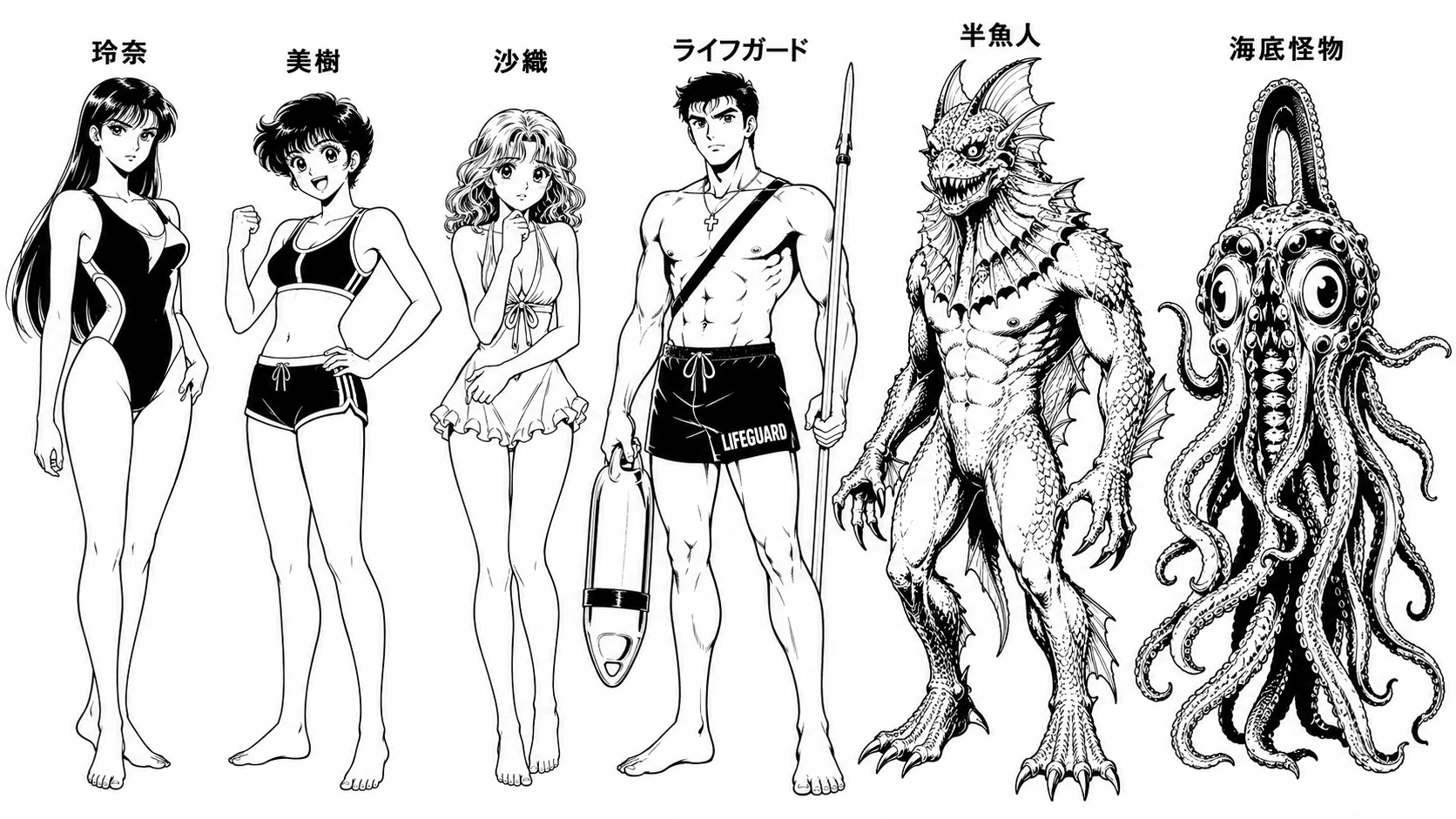 マンガ 半魚人パニック｜美和