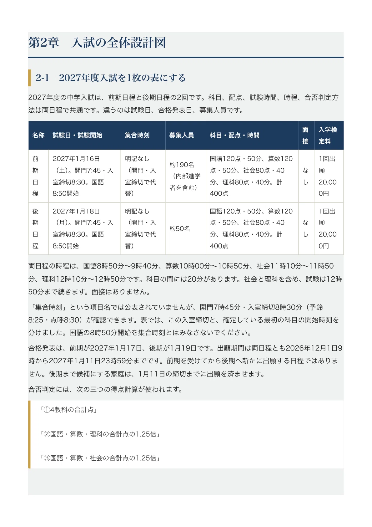 同志社香里中学校】中学入試対策ガイド〔2027年度受験〕｜前期・後期の