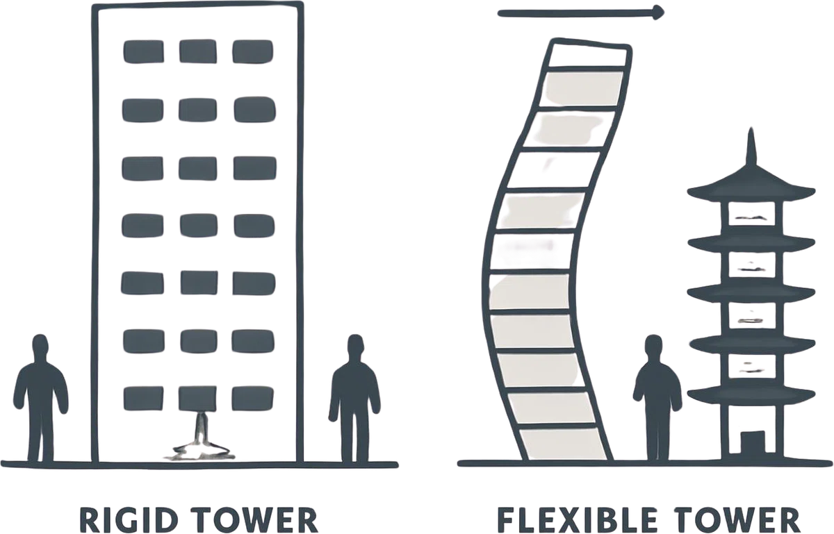 Tower Single Point Base Episode 7: Taller than the Eiffel Tower, but with half the material — A ...