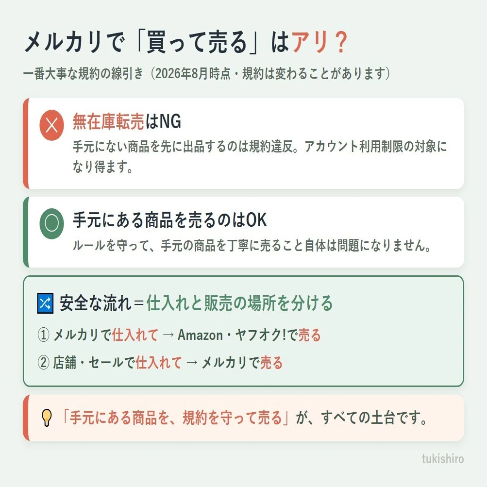メルカリ 転売 ルール