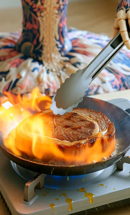 肉焼き動画スクショ画像
