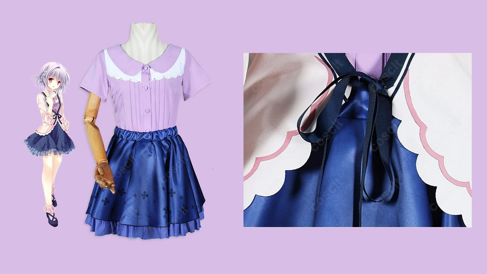 オトメ＊ドメイン 飛鳥湊 私服Ver. コスプレ衣装｜S～XXL対応、自然な