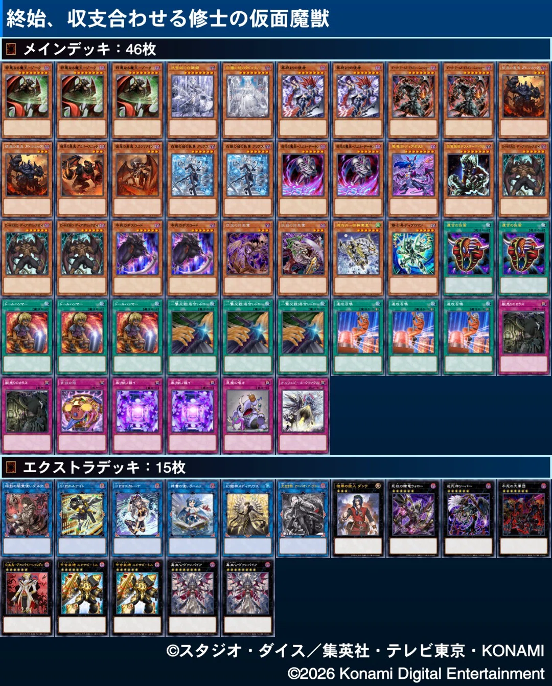 遊戯王】貴方のカード、貰います。リソース全振り型悪魔族GS【デッキ