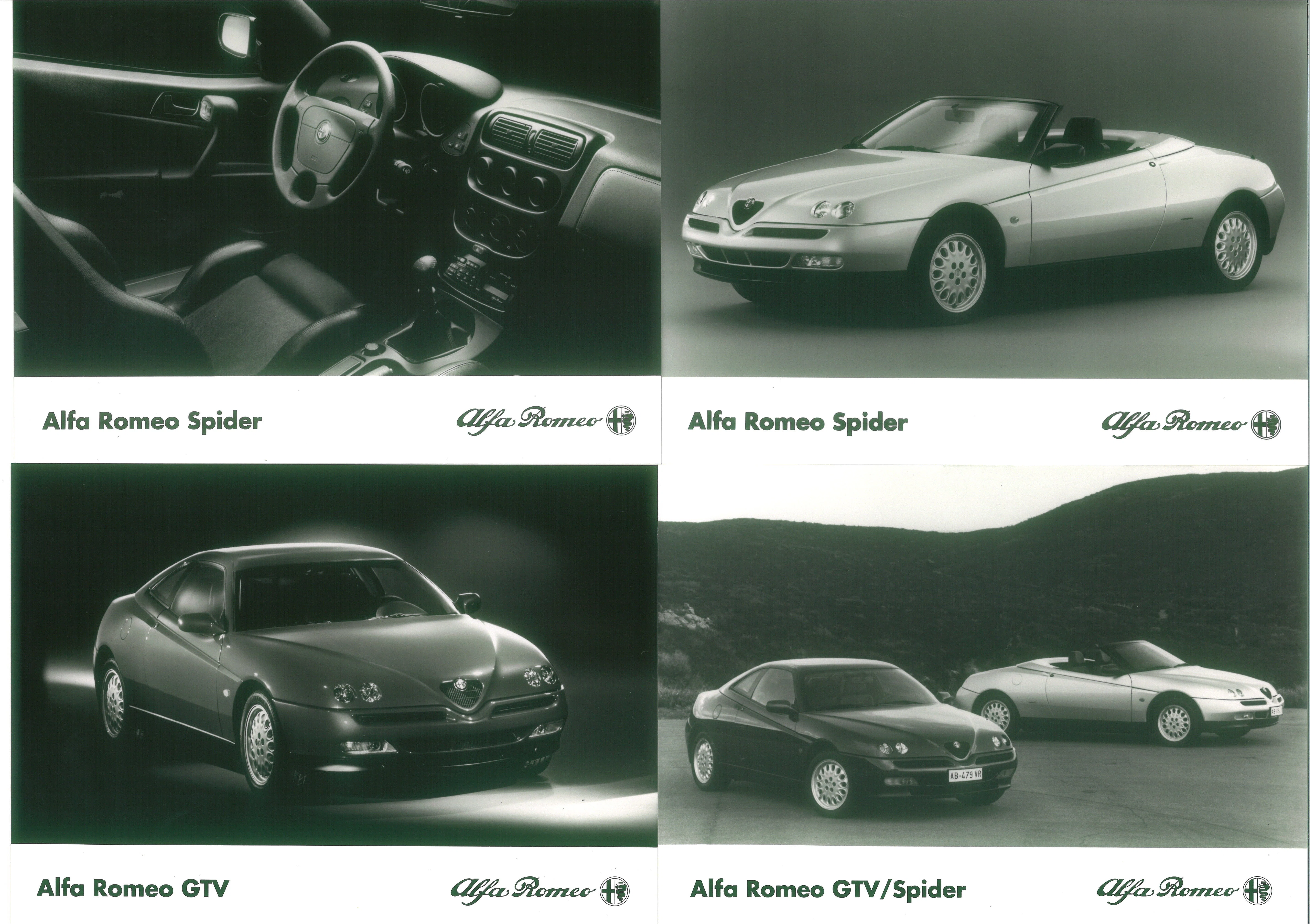 ALFA ROMEOカタログ100「兄弟なのに、心臓が違う」GTV/Spiderプレス