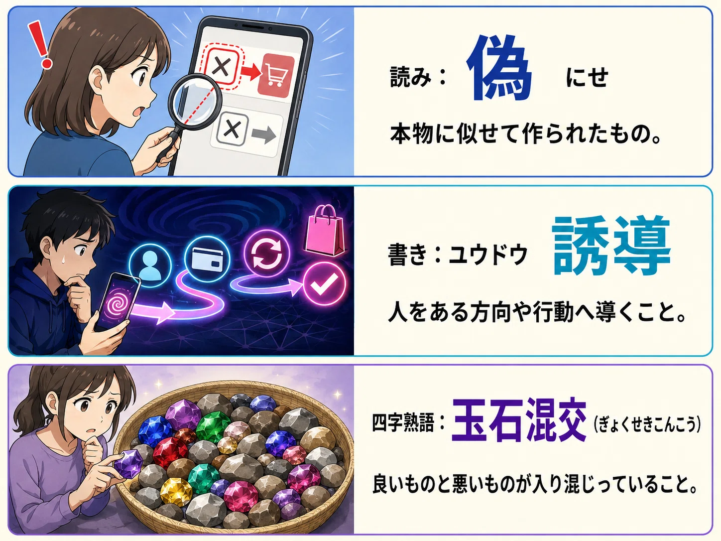 フェイク 対義語