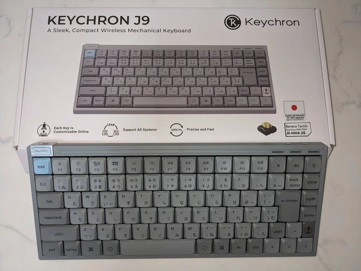 Keychron J9を1週間使った正直レビュー｜Bluetoothは快適。でもK380s