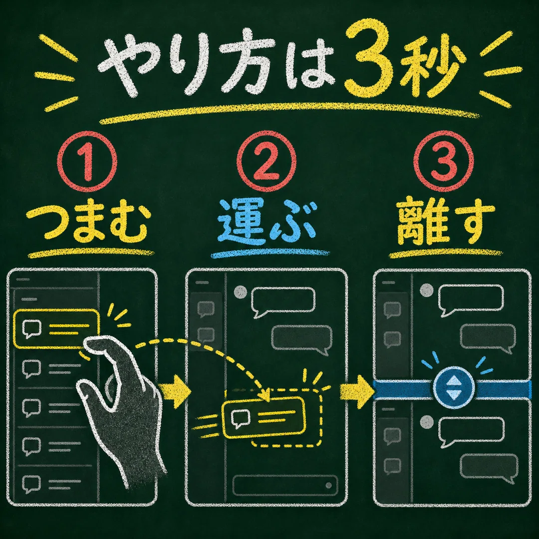 やり方は3秒