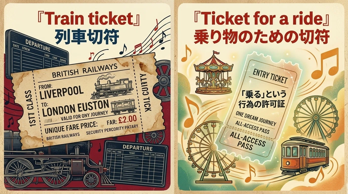 涙の乗車券』は、なぜ不定詞『Ticket to Ride』なのか｜herokey turkay