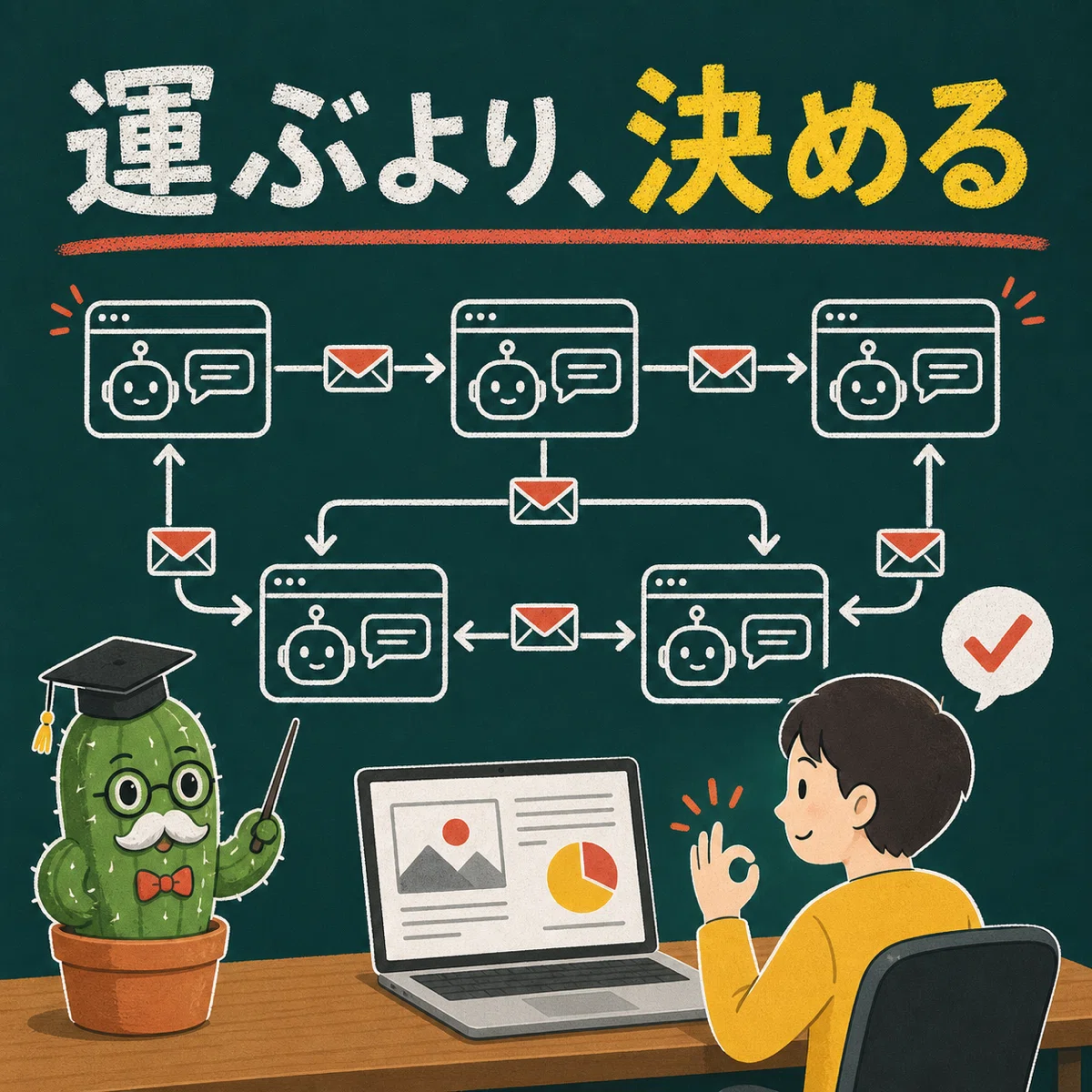 人間は手紙を運ばず最終判断に集中する