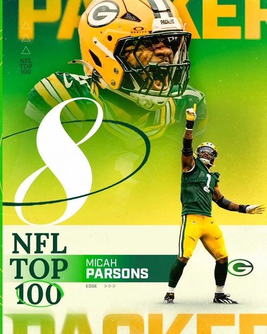 NFL TOP100選出】マイカ・パーソンズが自己最高の8位にランクイン