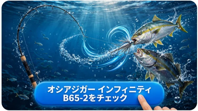 オシアジガー インフィニティ B65-2の徹底インプレ：軽い入力でジグが