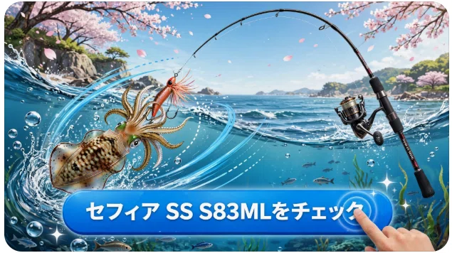 シマノ セフィア SS S83MLのインプレ】軽快ジャークと高感度で四季折々