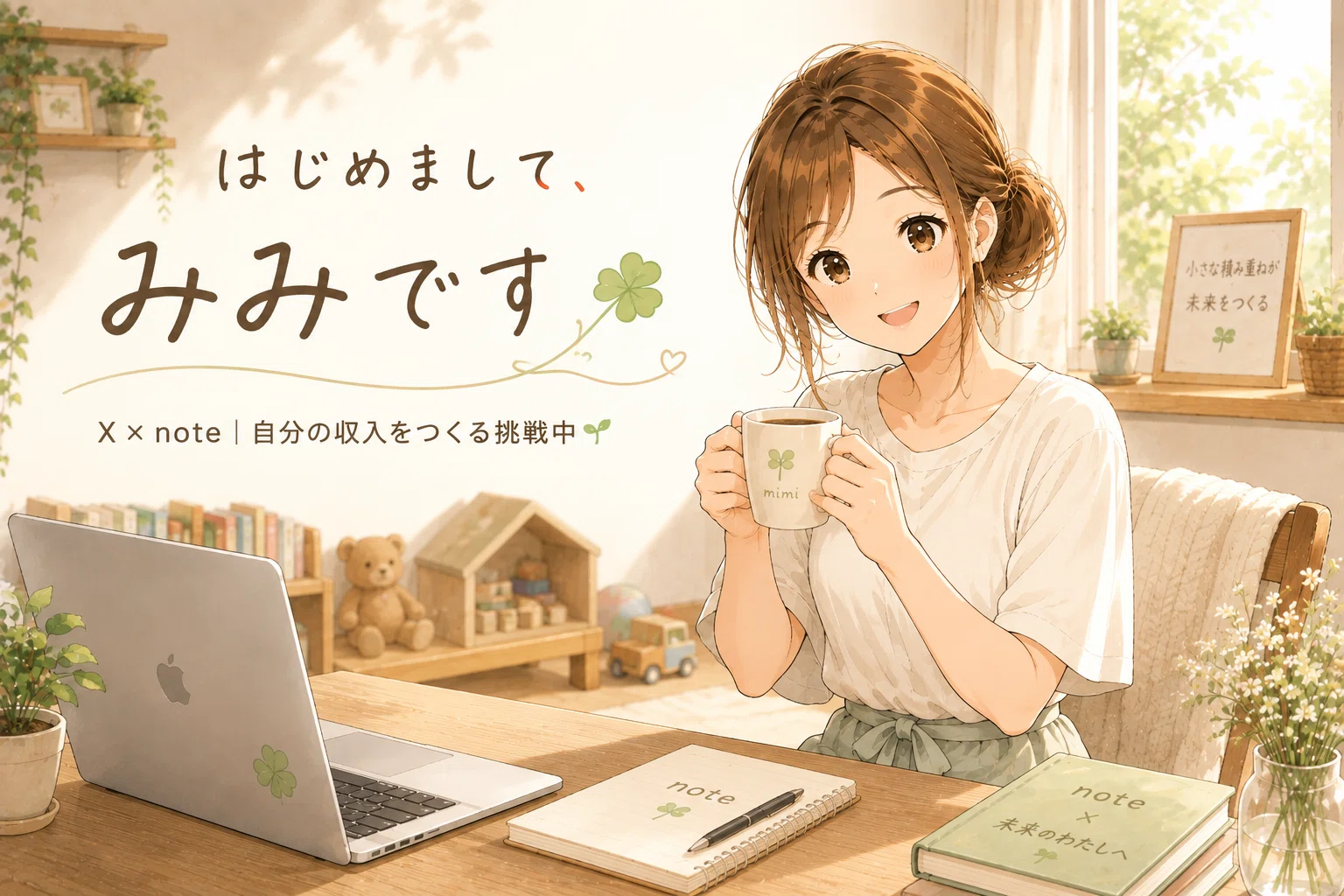 自己紹介】30代ママがX×noteで「経験を商品に変え、積み上がる収入を