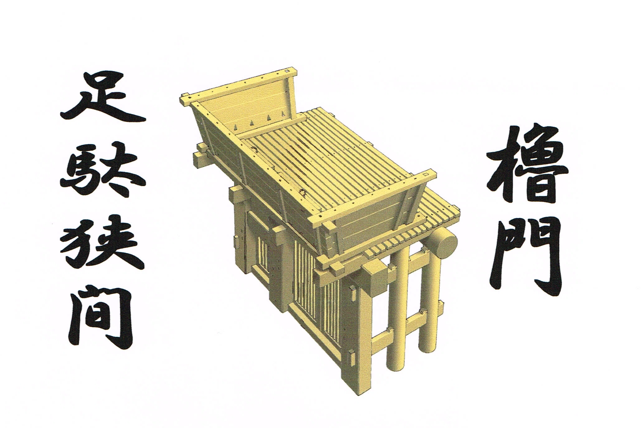 博物館とかの展示品を復元する・鉢形城櫓門の設計｜藤井戦国史