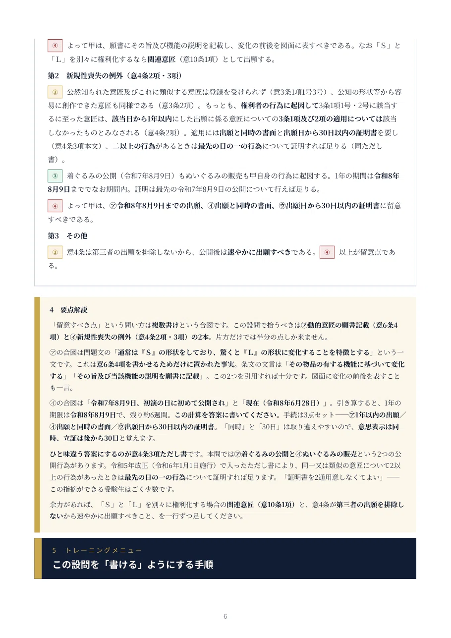 2022 「最新版」未記入　論文合格答案完成講座　弁理士意匠4冊　納富講師 2022 「最新版」未記入 論文合格答案完成講座 弁理士意匠4冊 納富講師
