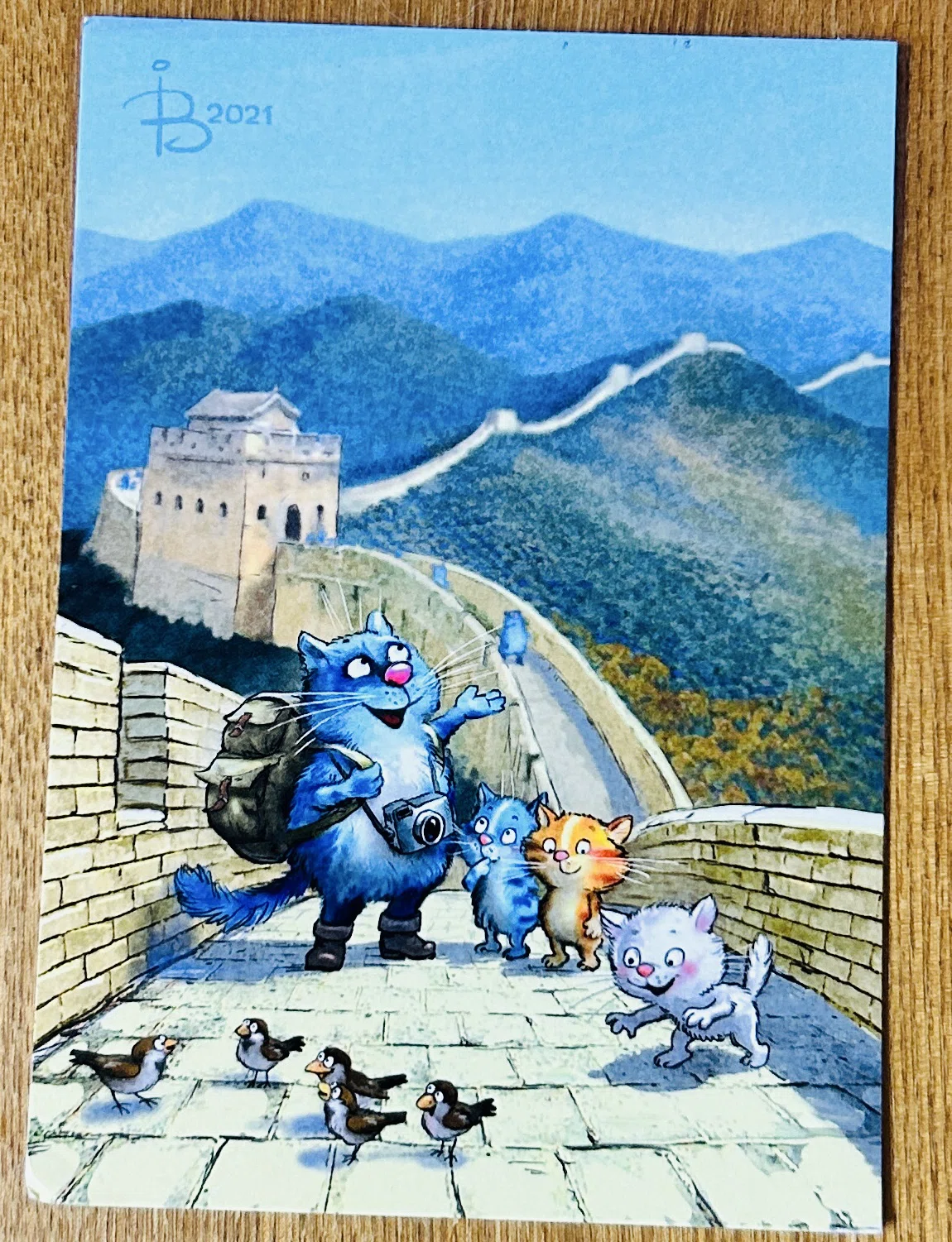 中国から届いた万里の長城のカード【ポスクロ受信記録】｜おひさまめーかー