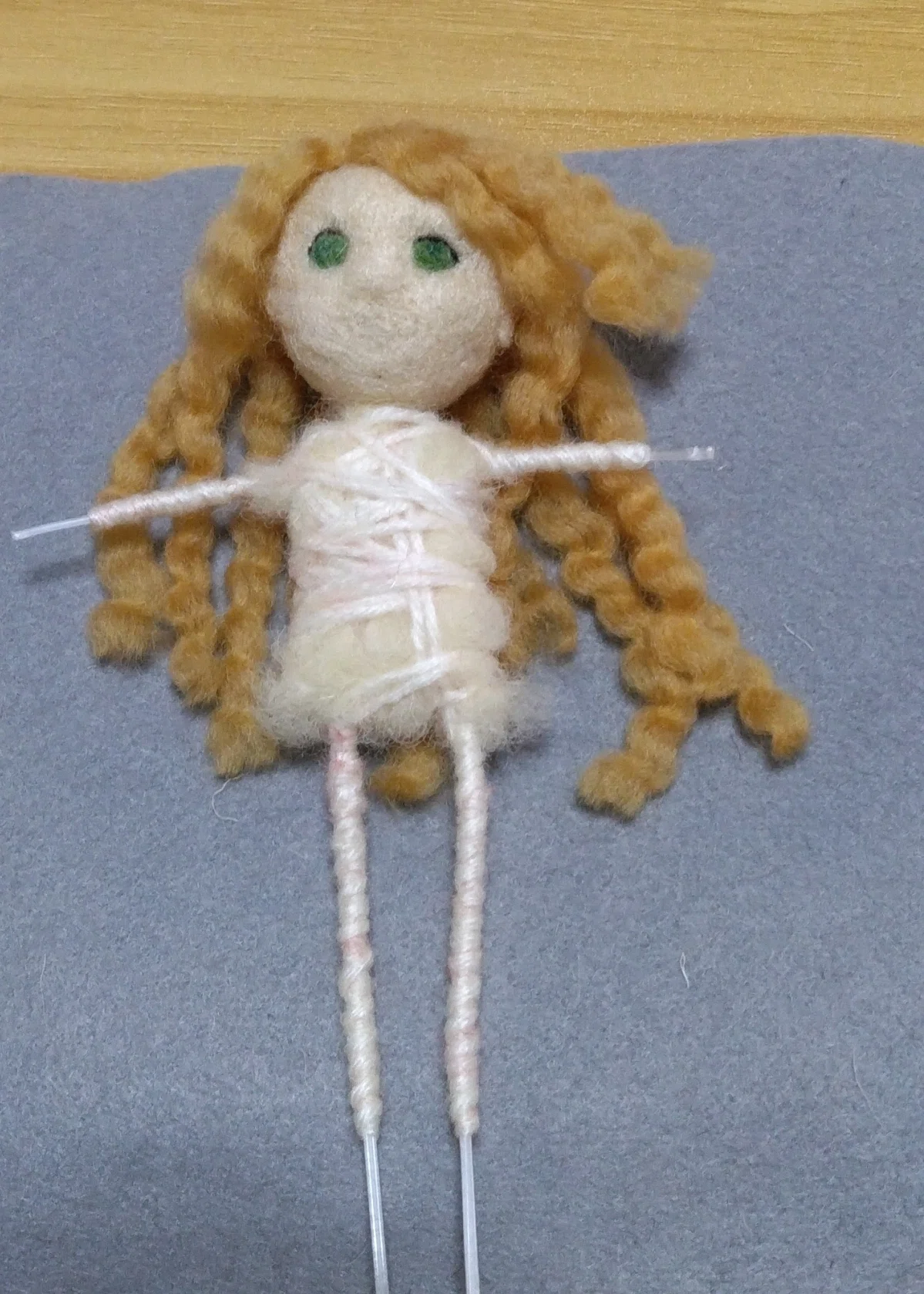 羊毛フェルト ドールを作る｜ひつじ#sssshop（ニードルフェルト