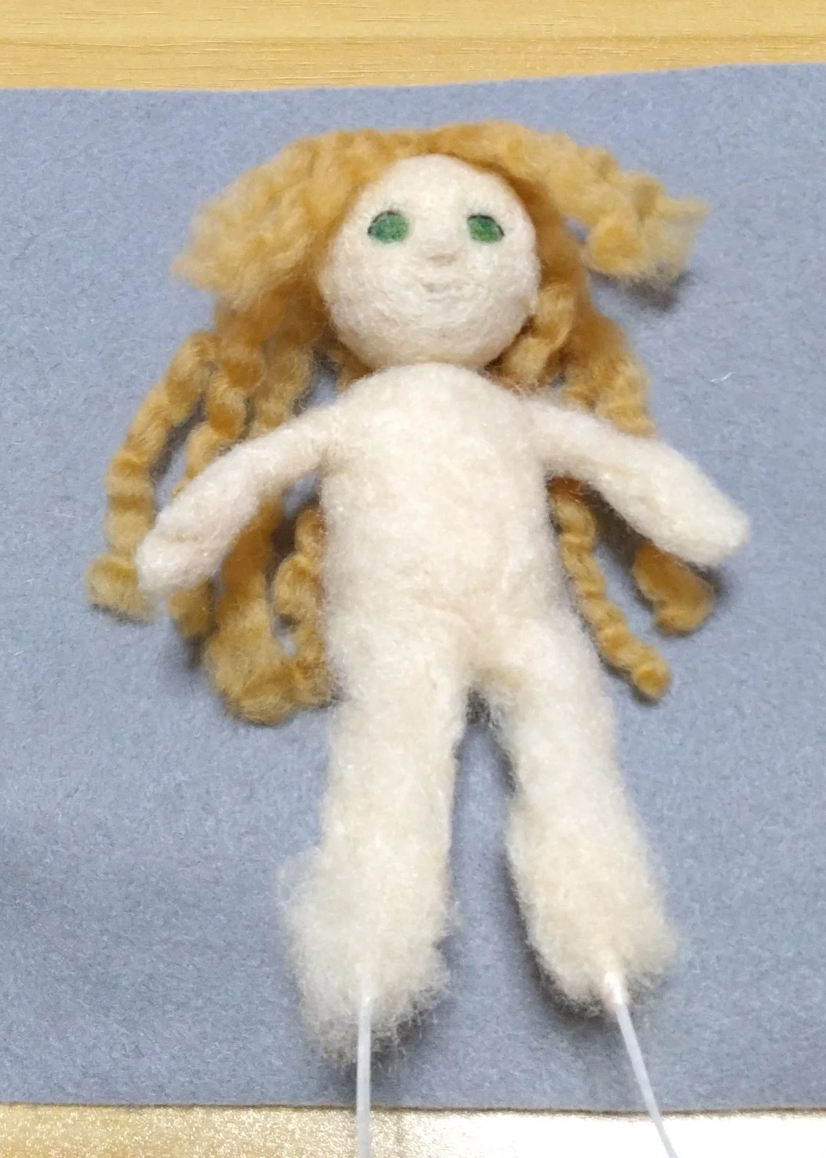 羊毛フェルト ドールを作る｜ひつじ#sssshop（ニードルフェルト