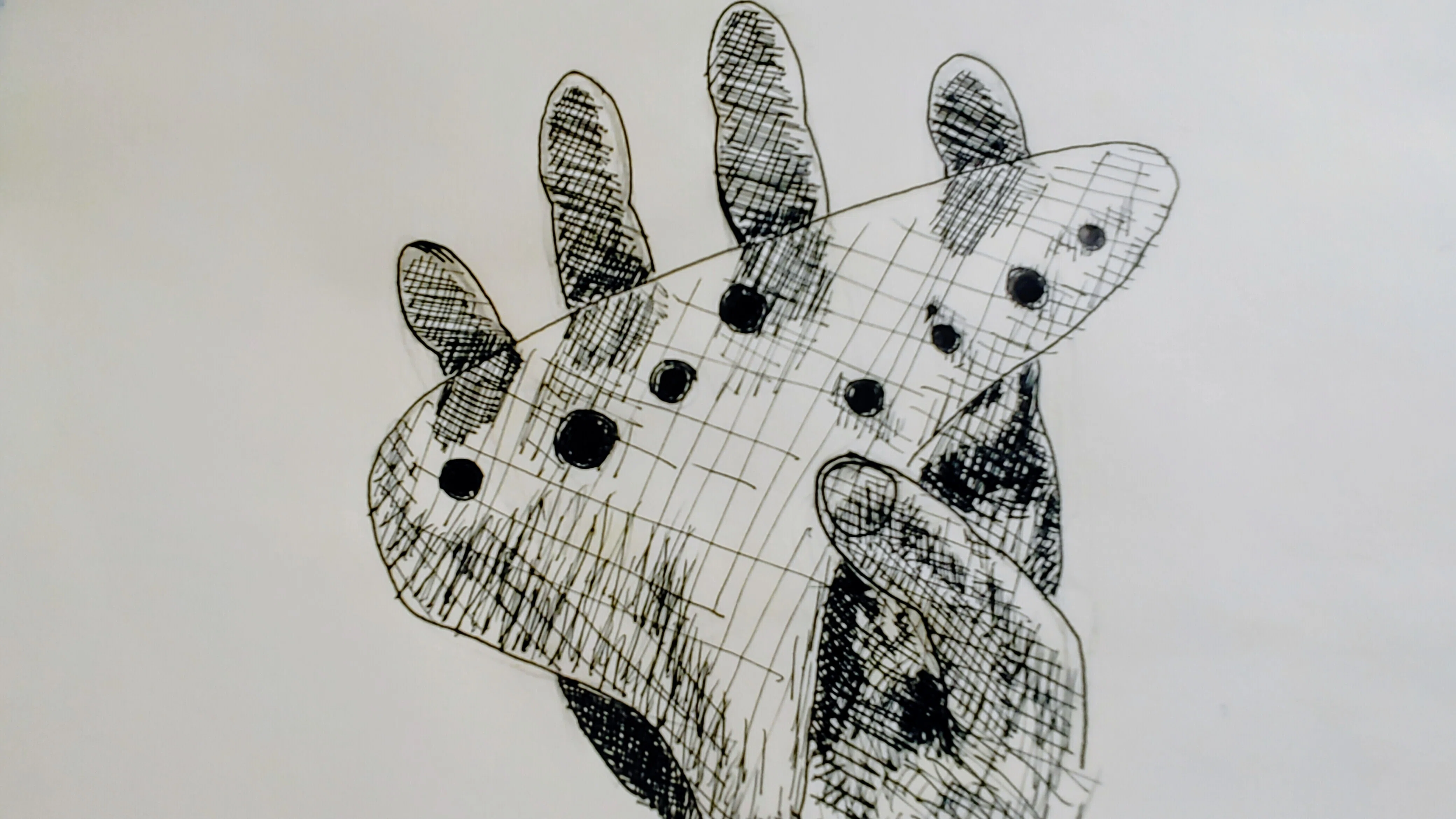 ペン画 『OCARINA AFTER MIDNIGHT』｜佐藤プリン