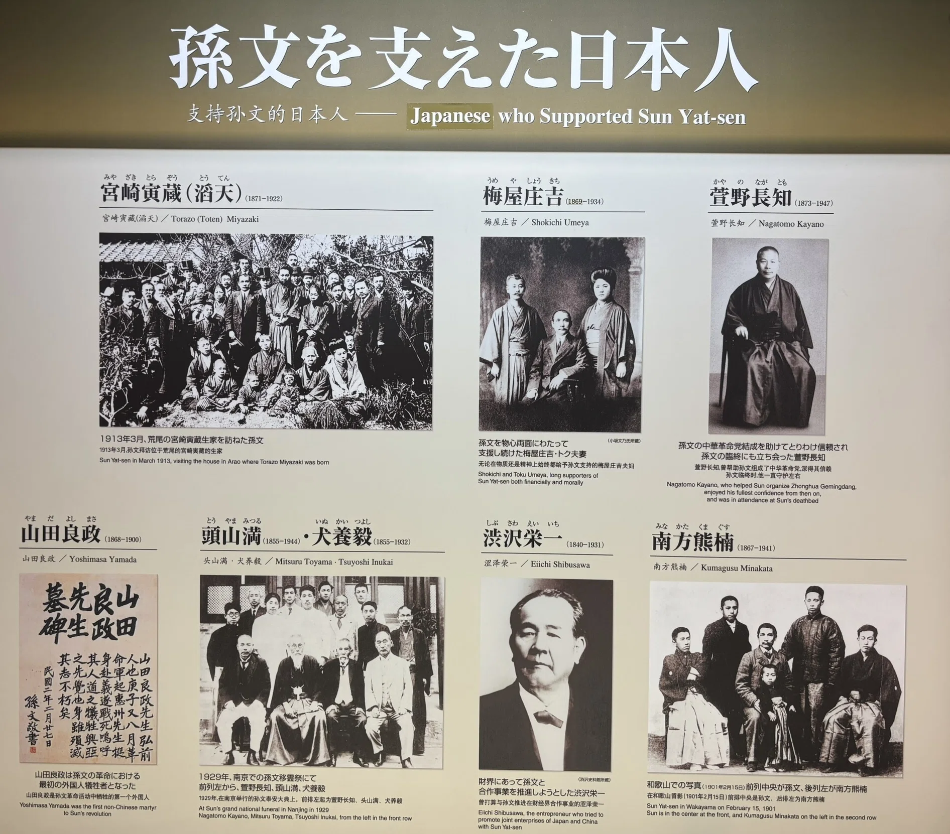 孫文と日本(4) 孫文を支えた日本人7人と最後の日本での講演「大アジア