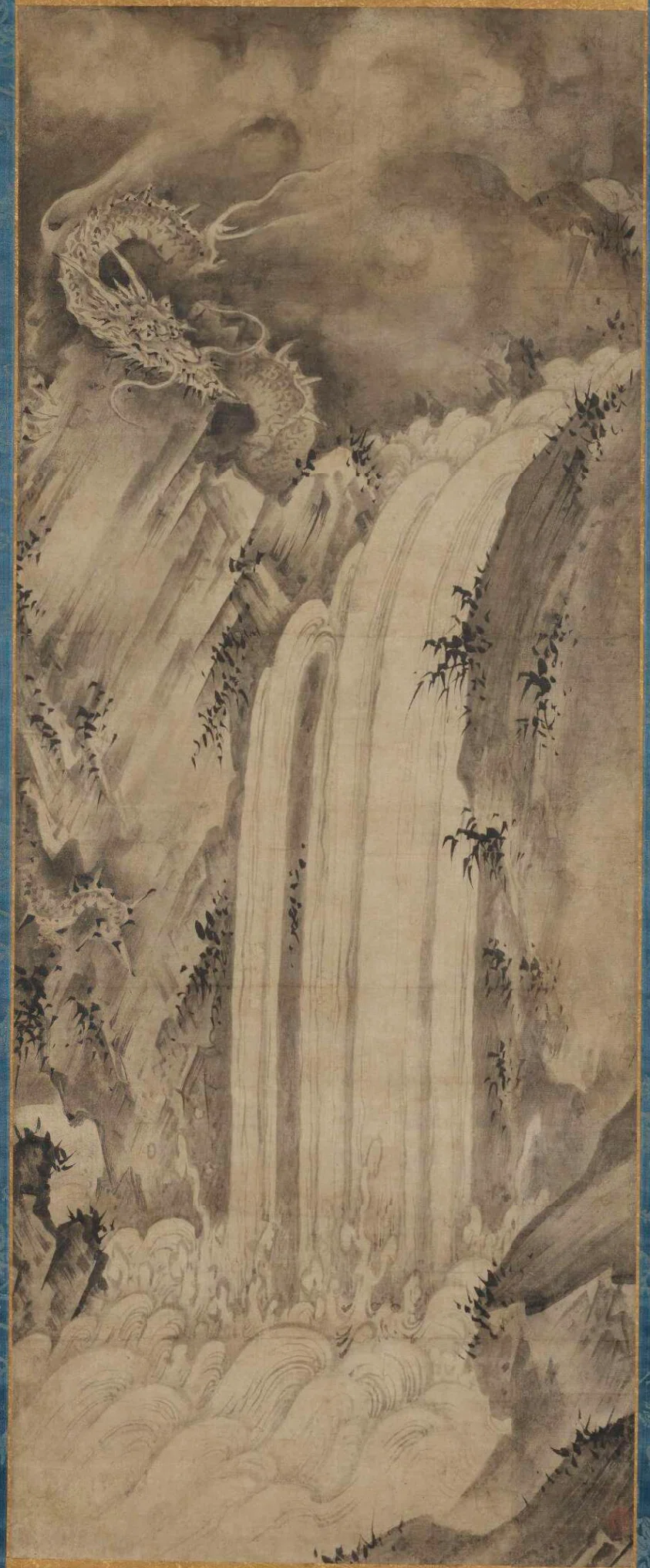 大英博物館展出品作⑮狩野派《瀧龍図》江戸時代初期（16世紀後半