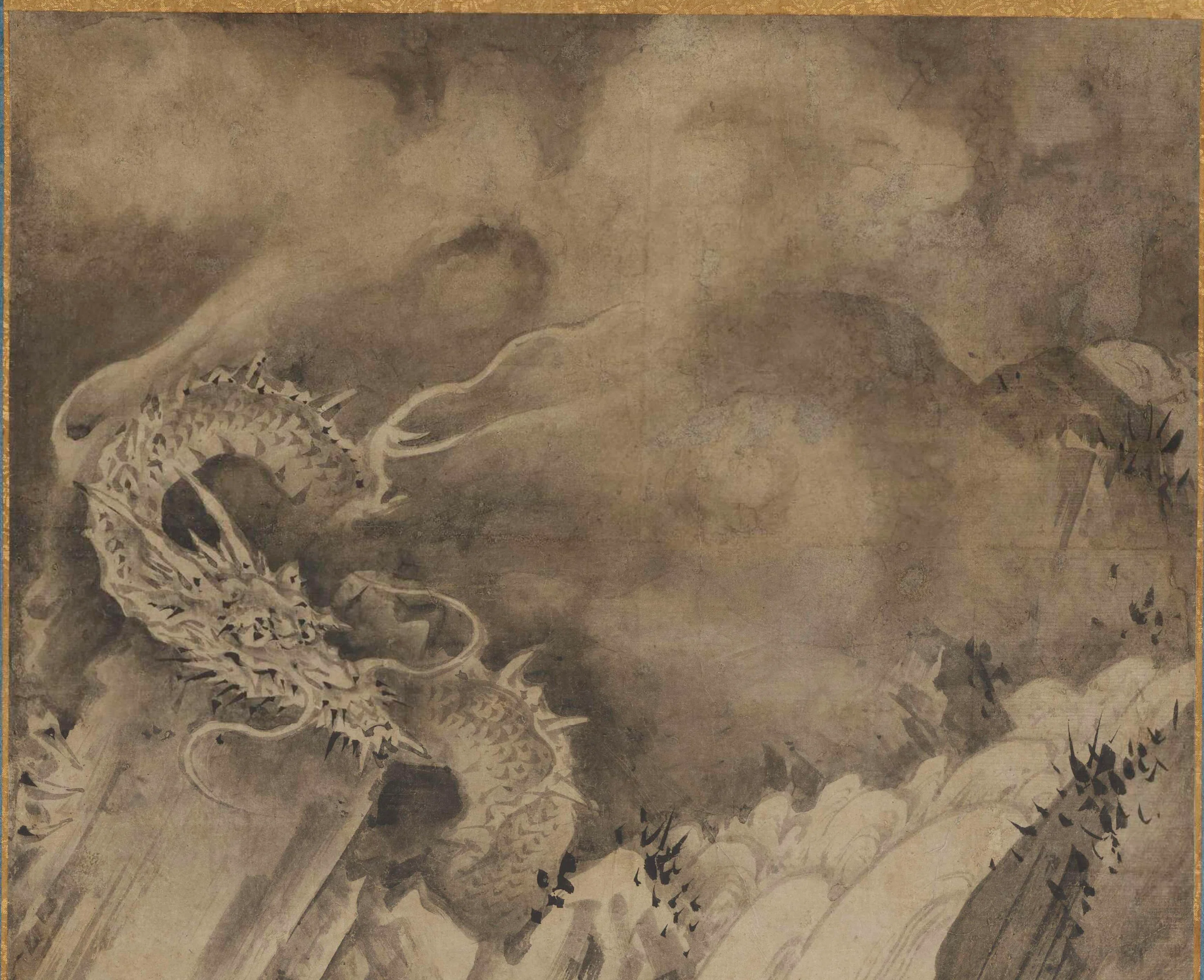 大英博物館展出品作⑮狩野派《瀧龍図》江戸時代初期（16世紀後半