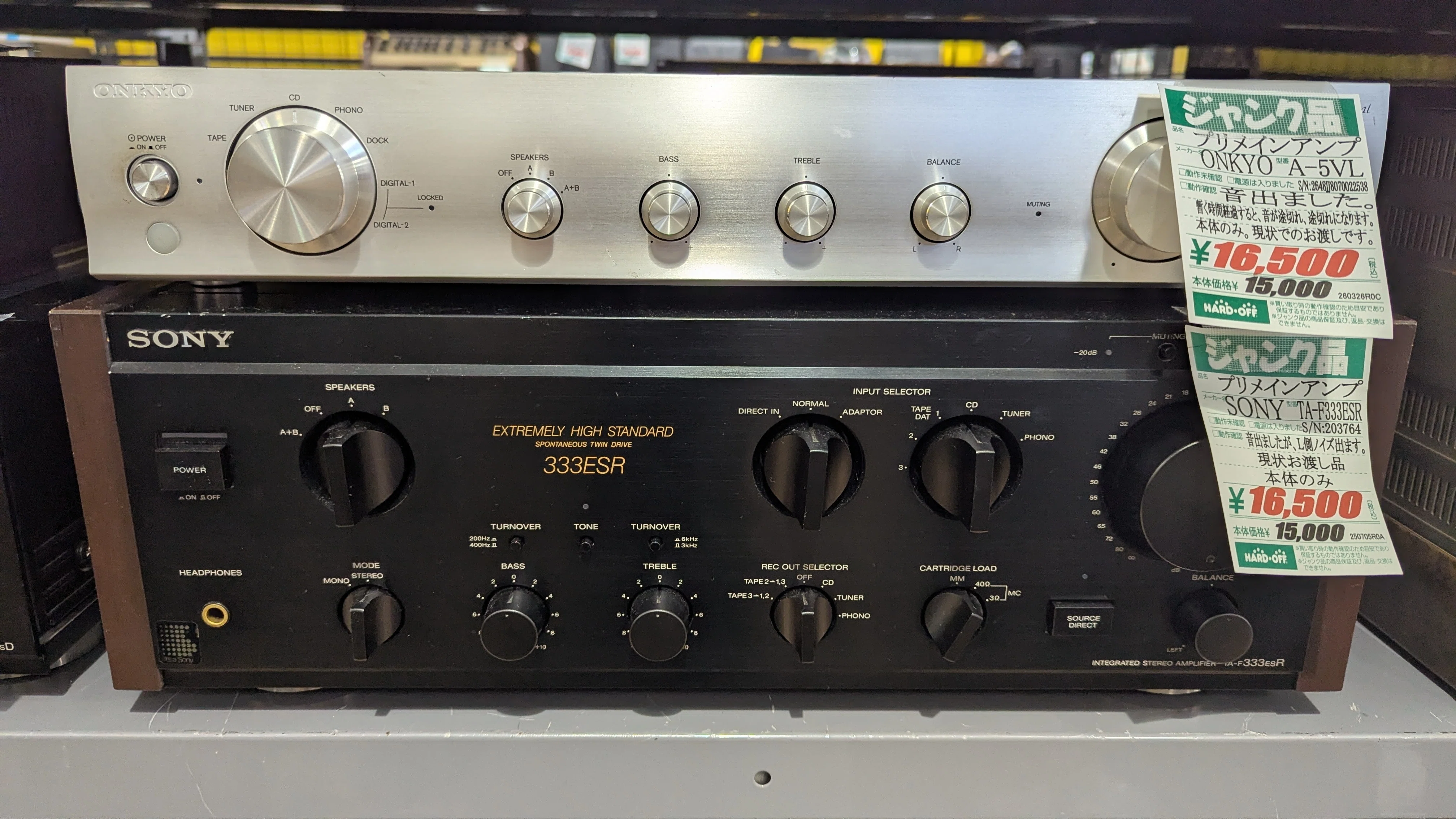 ソニー TA-F333ES ジャンク品 SONY TA-F333ESR ジャンク3台から完動品2台への修理メモ｜ak-audio3