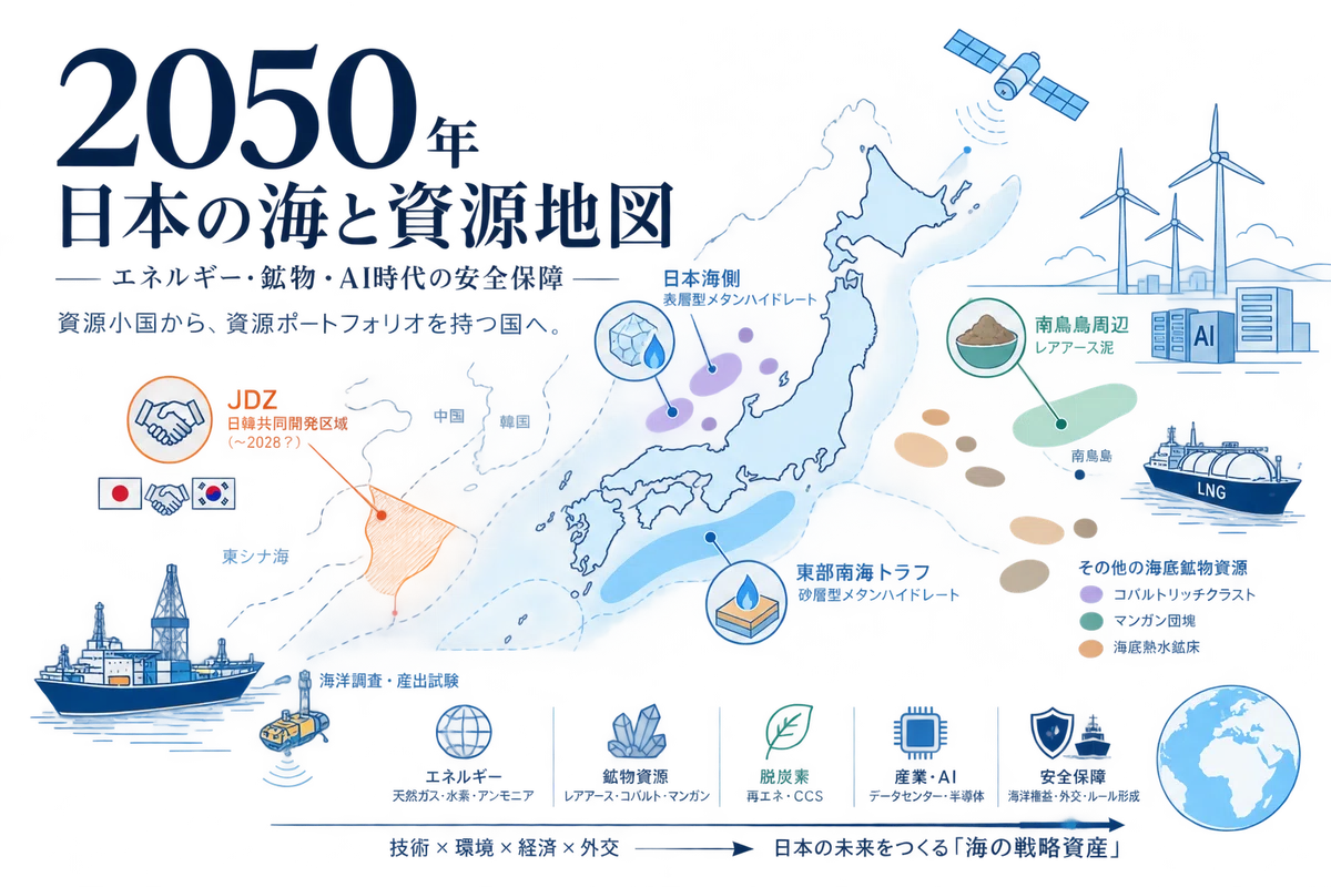 2050年、日本は本当に「資源小国」？――メタンハイドレート、JDZ
