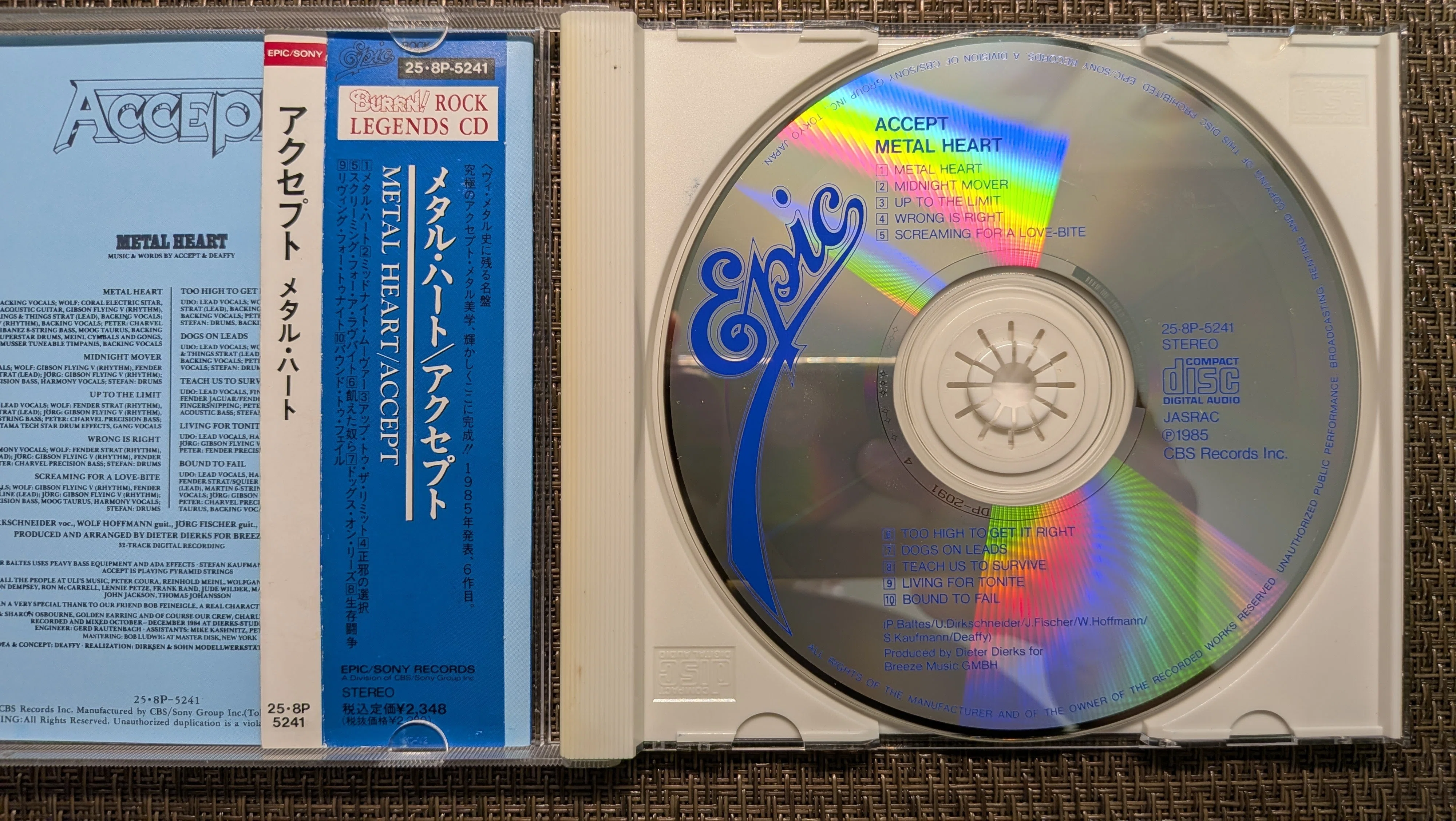 サイン入りCD accept アクセプト Accept（アクセプト）