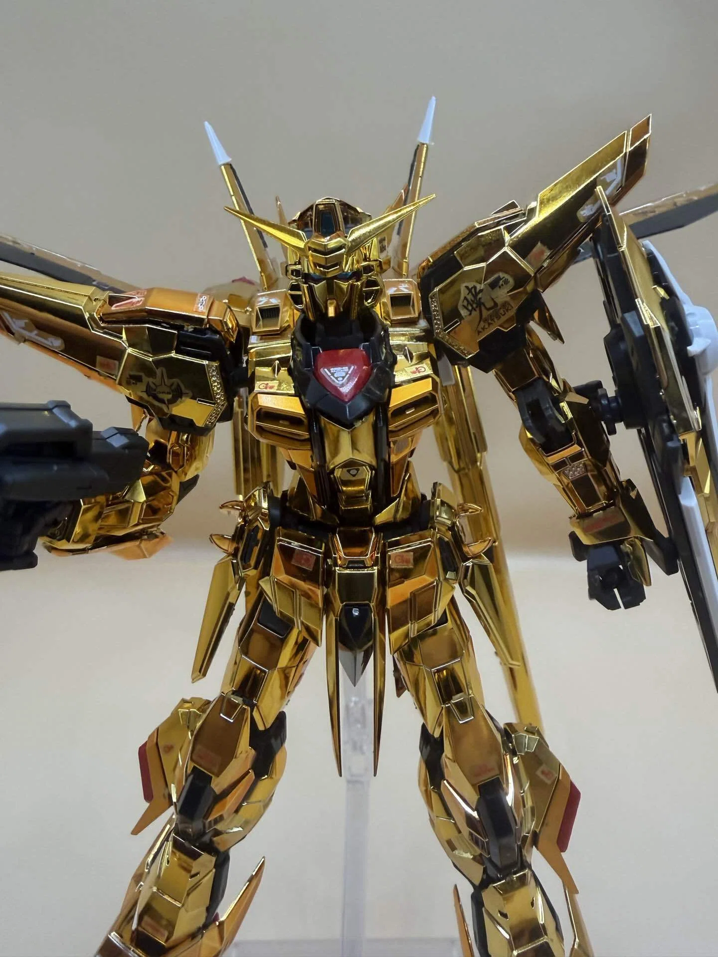 RG アカツキガンダム オオワシ製作後レビュー 金メッキの存在感が