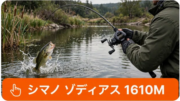 シマノ ゾディアス 1610Mのインプレ あらゆる状況に応える信頼の一本