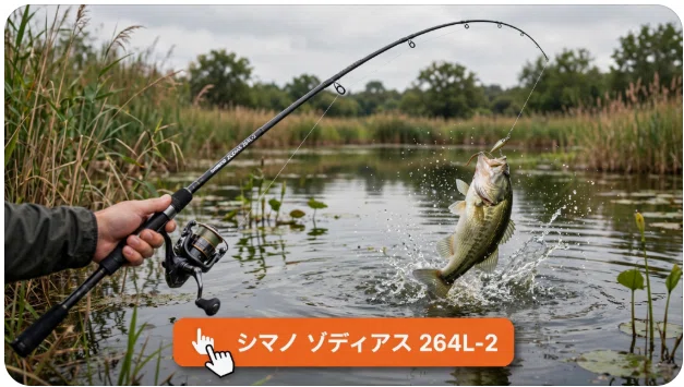 シマノ ゾディアス 264L-2 インプレ！ライトバーサタイルの真価に迫る