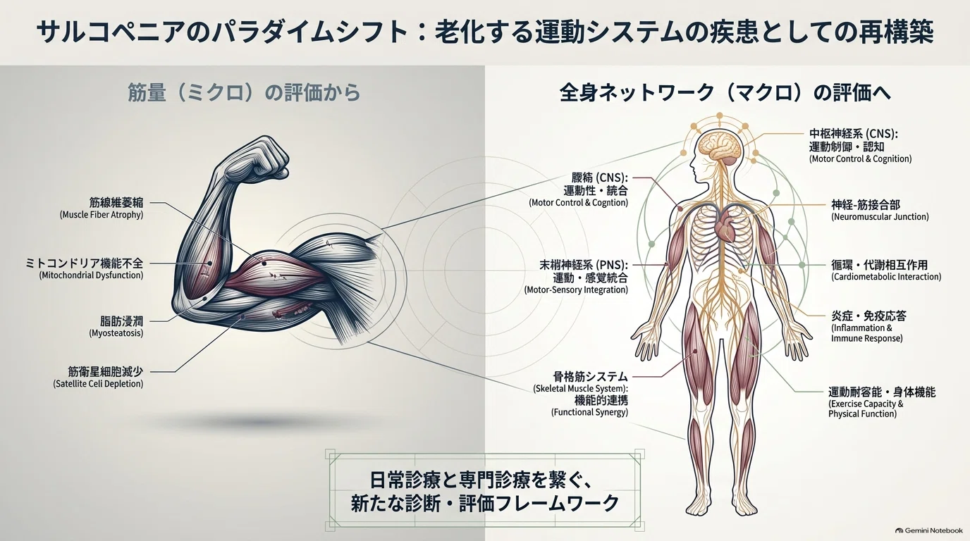 筋肉だけの問題ではない」サルコペニアを「老化運動システム疾患