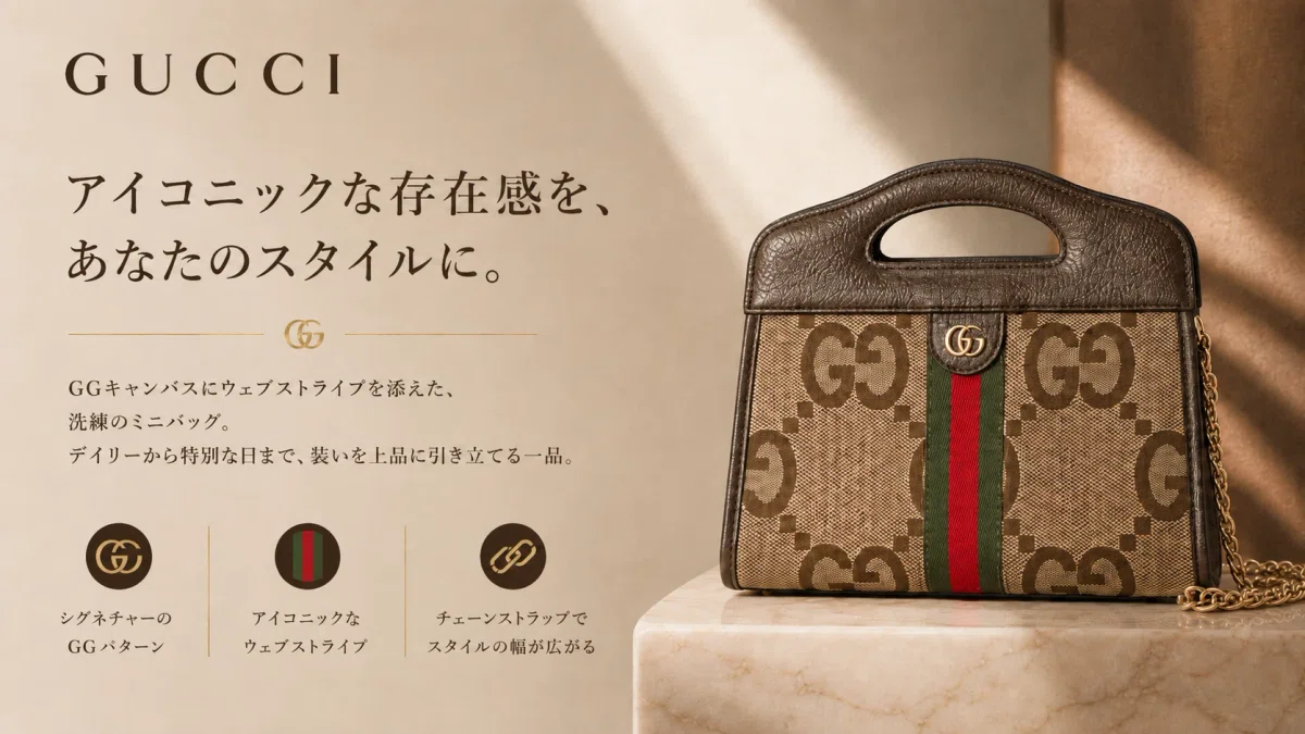 Gucci GGパターン キャンバスバッグ それ、どこのバッグ？」思わず振り返る。GUCCIのGGバッグが今また気に